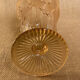 Iridescent glass vase with floral motifs in 40s style