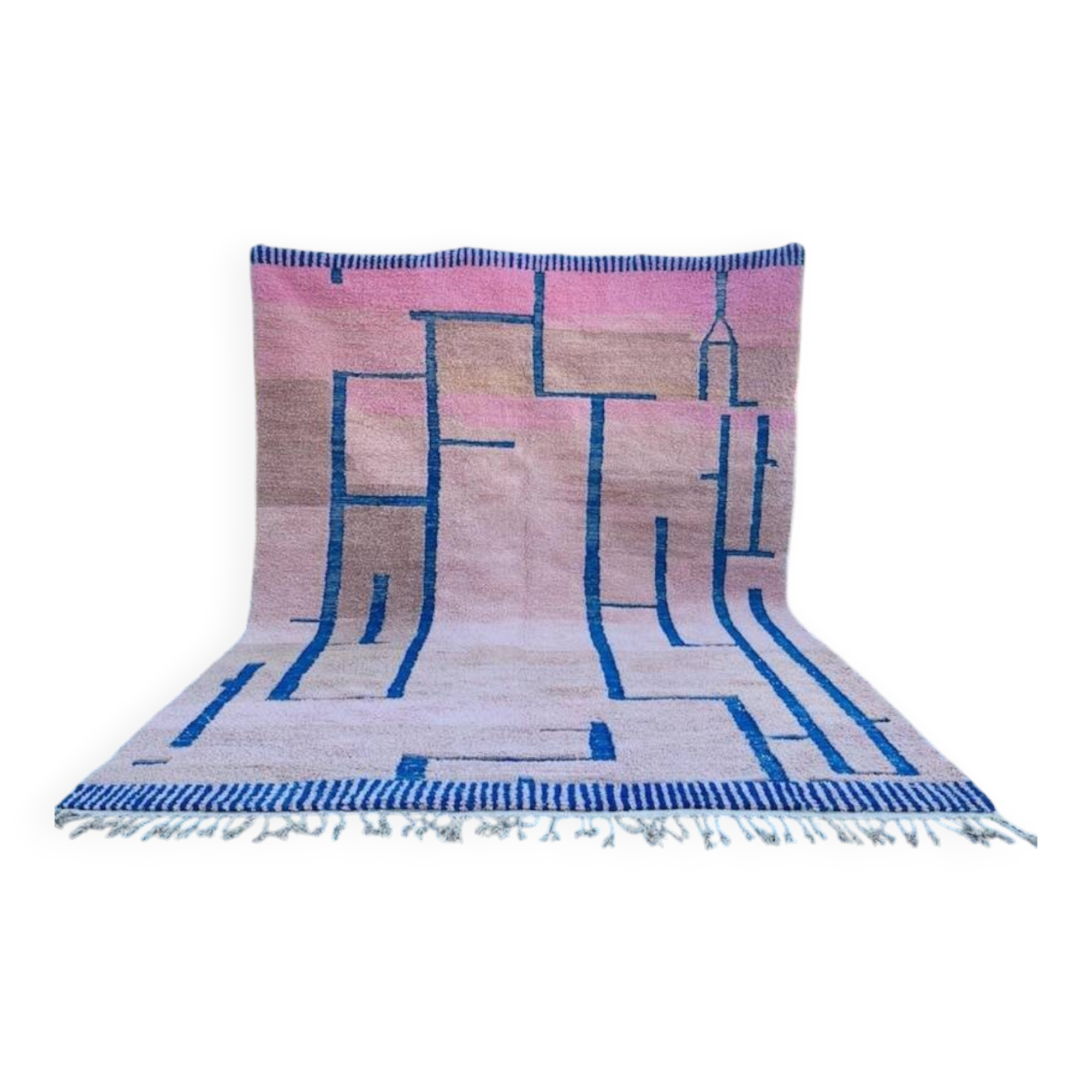 Tapis beni ouarine rose 300cmx400cm