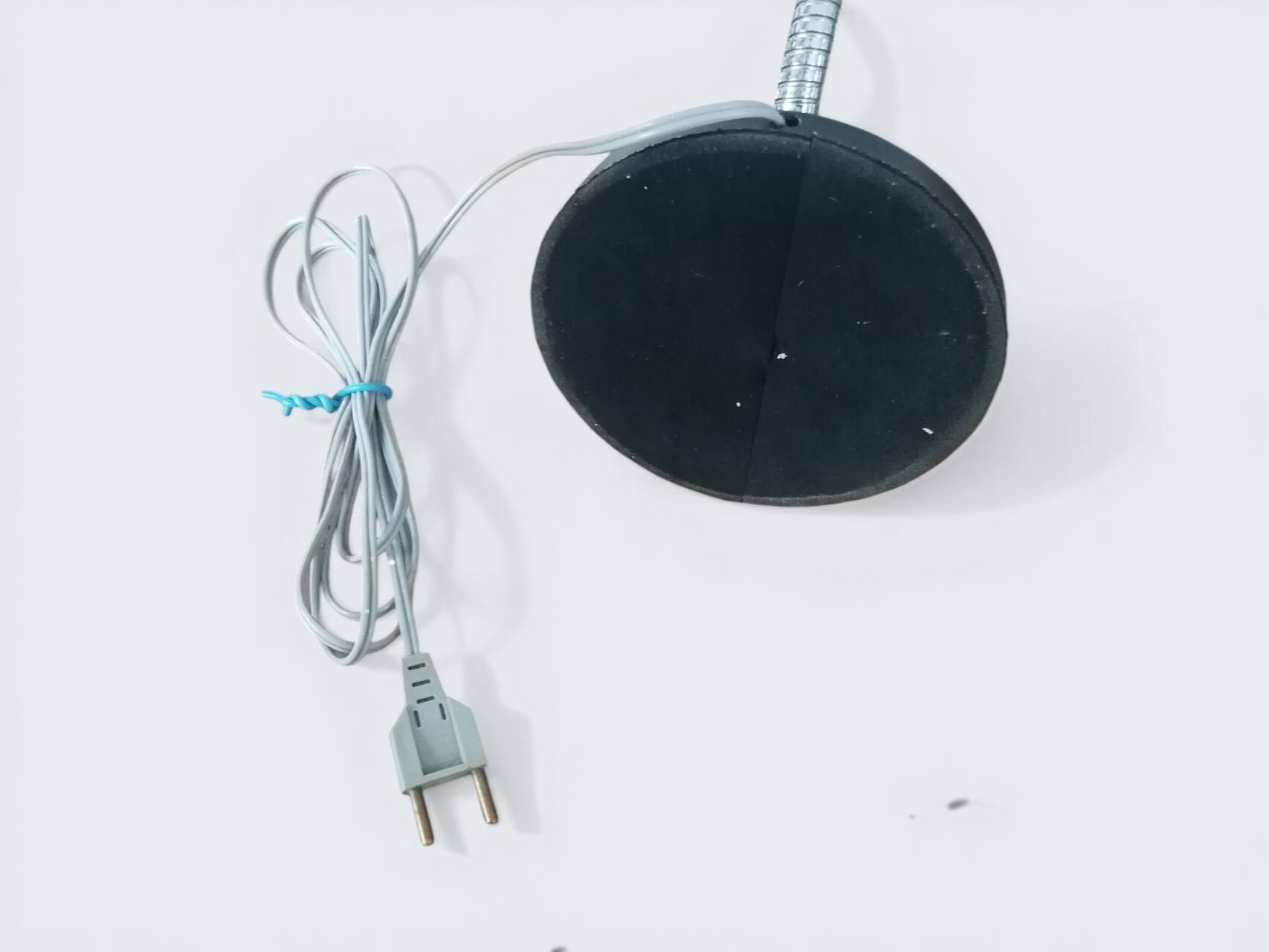 Matte black and chrome lamp from the 80s - Vintage space age Notaire lamp.