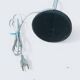 Matte black and chrome lamp from the 80s - Vintage space age Notaire lamp.
