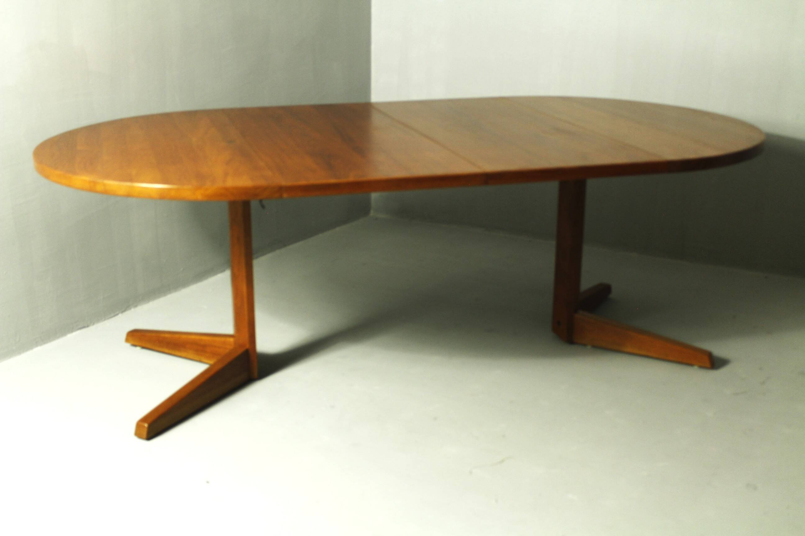 Table à manger extensible danoise en teck, années 1980