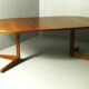 Table à manger extensible danoise en teck, années 1980