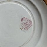 Mismatched series of 4 old “Terre de fer” flat plates