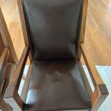 Pair of Art Deco armchairs by André Sornay