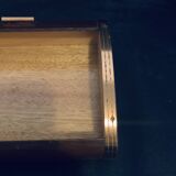 Cigar box 1960 17cm wooden sliding shutter jewelry cigarettes old vintage