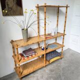 Large rattan shelf 1960