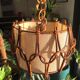Suspension rotin vintage