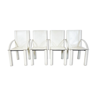 Carlo bartoli dining chairs for matteo grassi, 1980s
