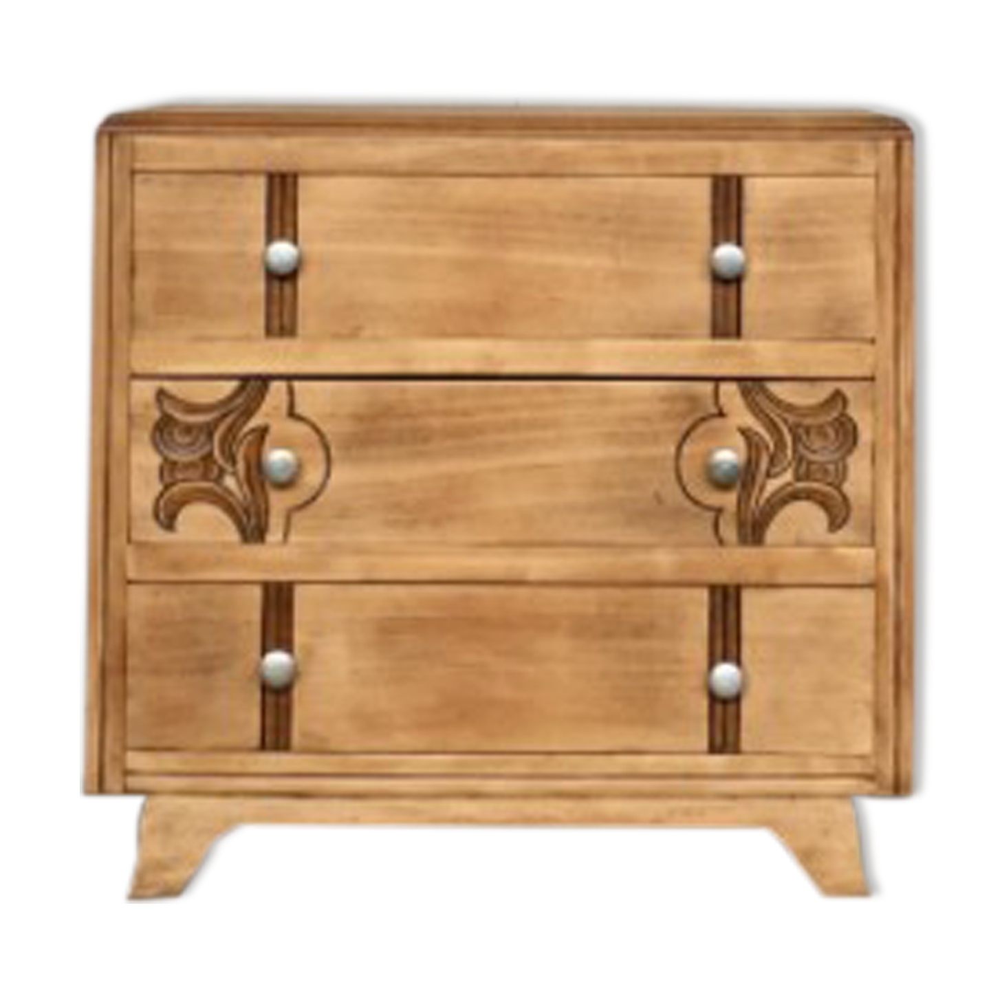 Commode Artdeco 1950 vintage pieds compas