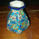 Vase en émaux Longwy décoré à la main