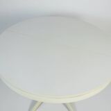 Vintage Dining Table Round Extandable 70s Space Age