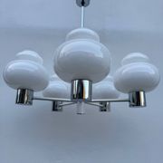 Lustre Space Age opaline chrome années 70