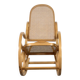 Fauteuil à bascule italien Luigi Crassevig en bois courbé