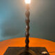 Pied de lampe tripode brutaliste fer forgé 1960