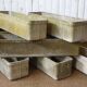 lot de 7 jardinières vintage en fibrociment