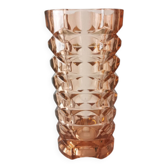 Pink Art Deco Vase, Windsor Rosaline Luminarc