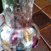 Bohemian crystal vase Czechoslovakia