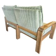 Vintage soft green two-seater sofa / sofa / armchair