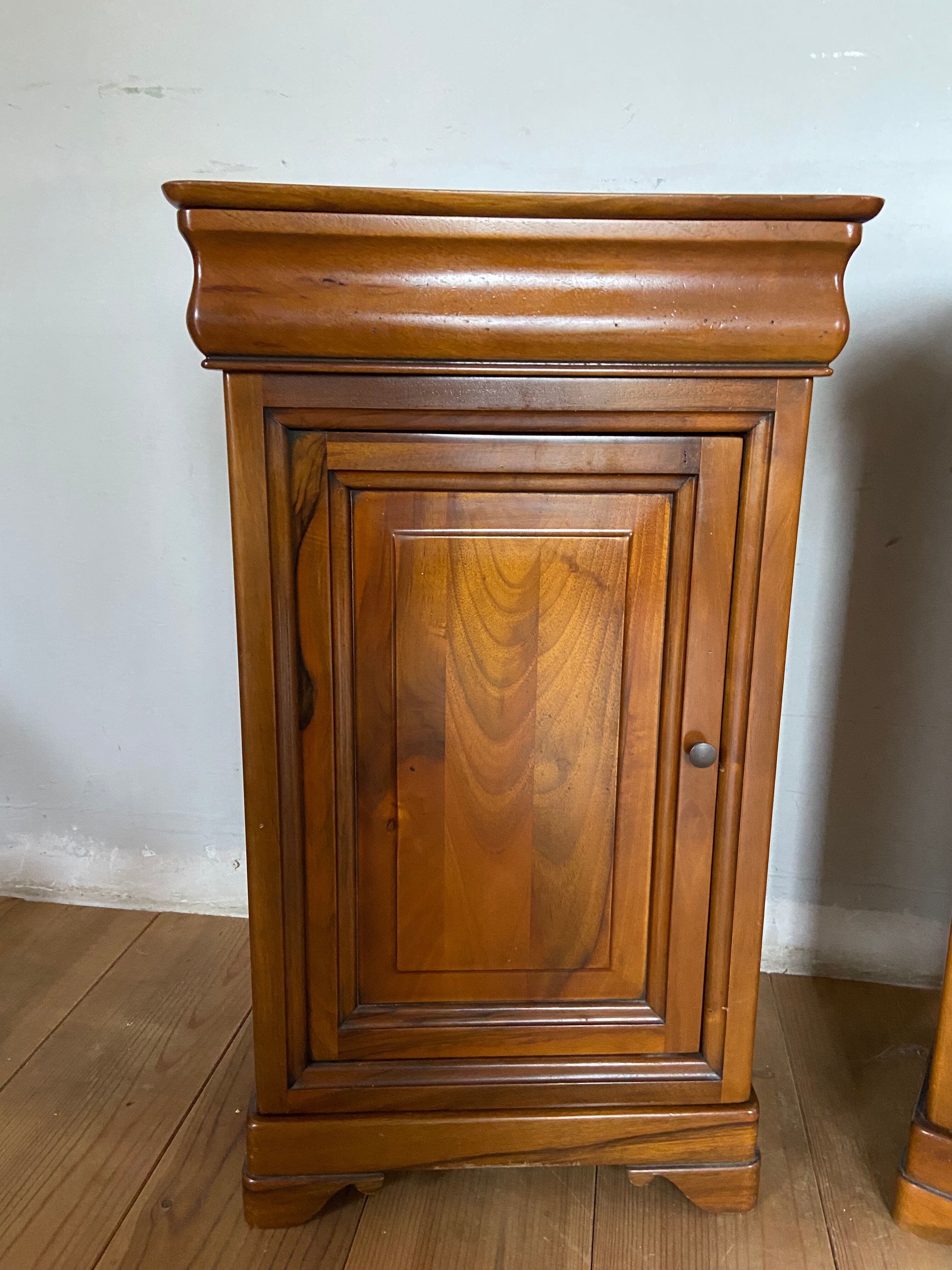 Pair of bedside tables Louis Philippe style