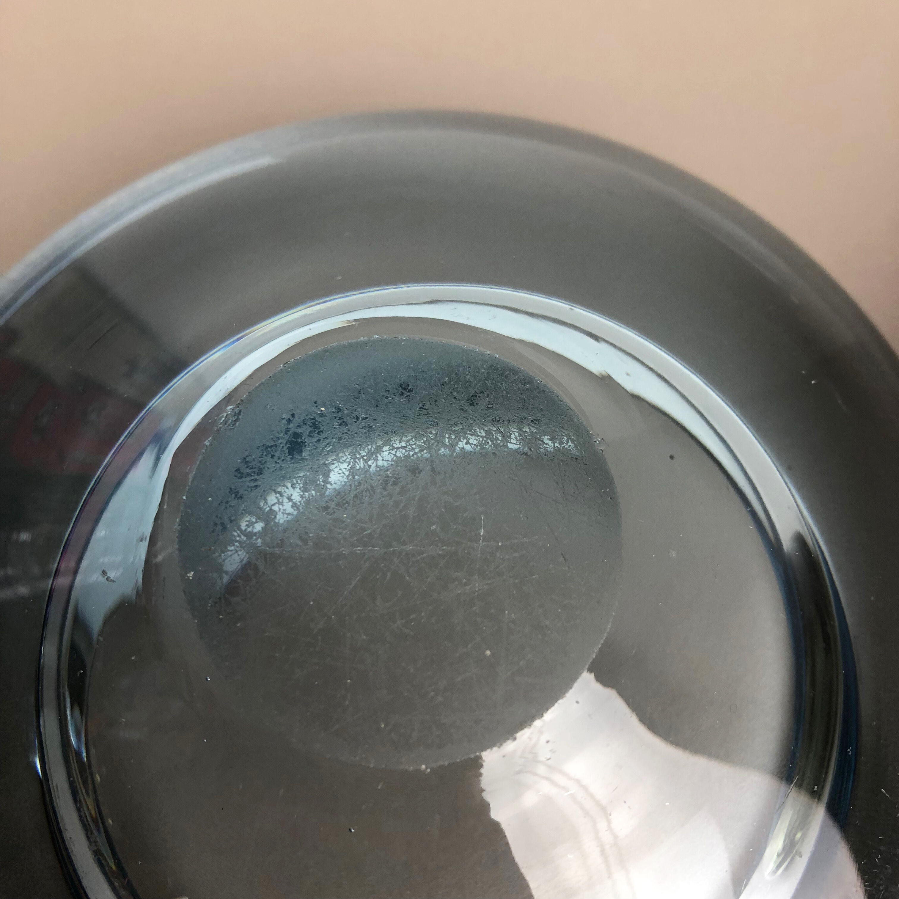 Set of 2 Glass Shell Bowl Elements by Per Lutken for Holmegaard, Denmark, 1960s