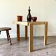 Table basse en bois clair et céramique émaillée 4 x 49,5 cm