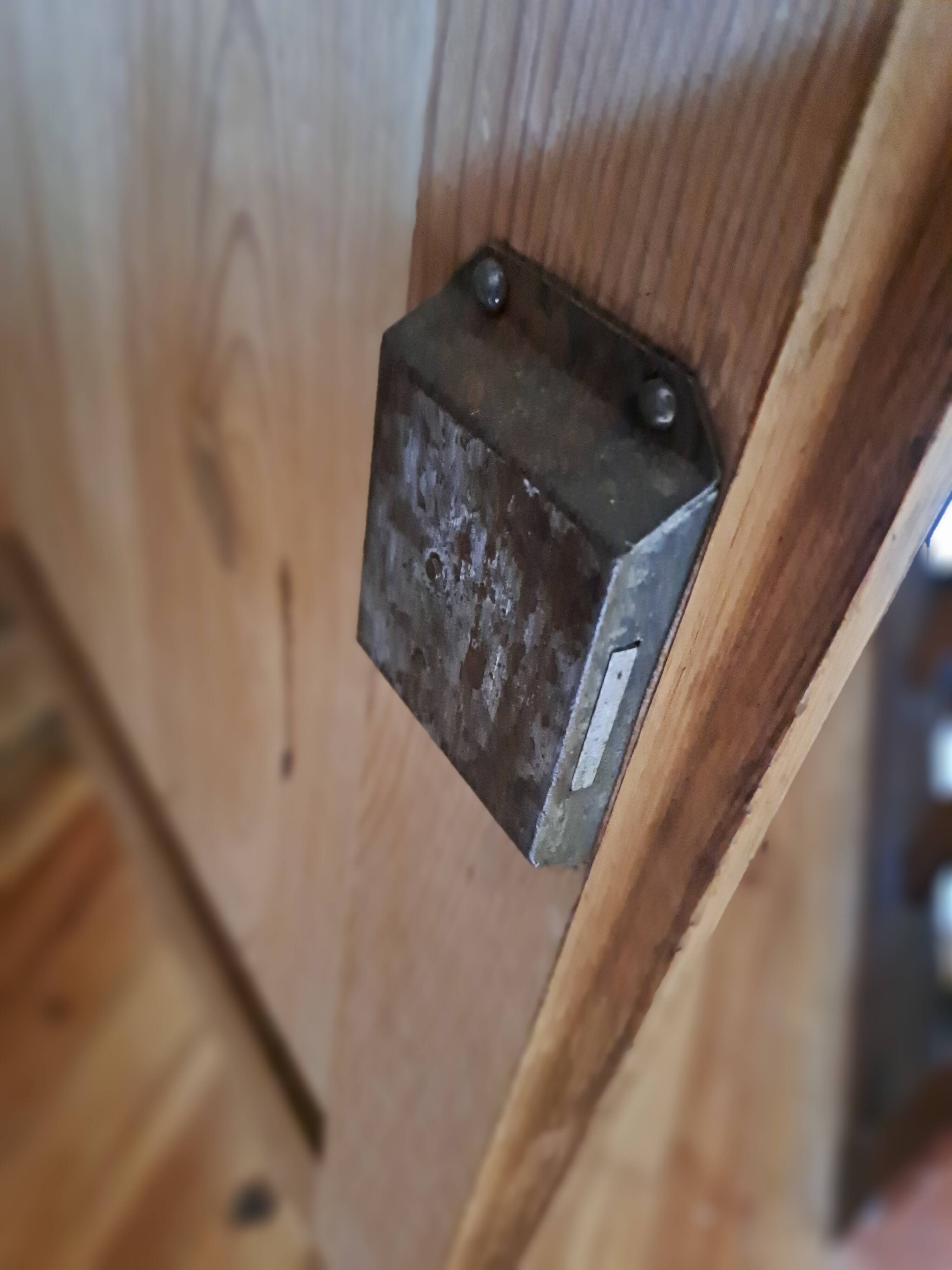 Old Parisian sideboard in raw wood