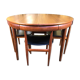 Scandinavian teak dining table and 4 Hans Olsen chairs for Frem Rojle