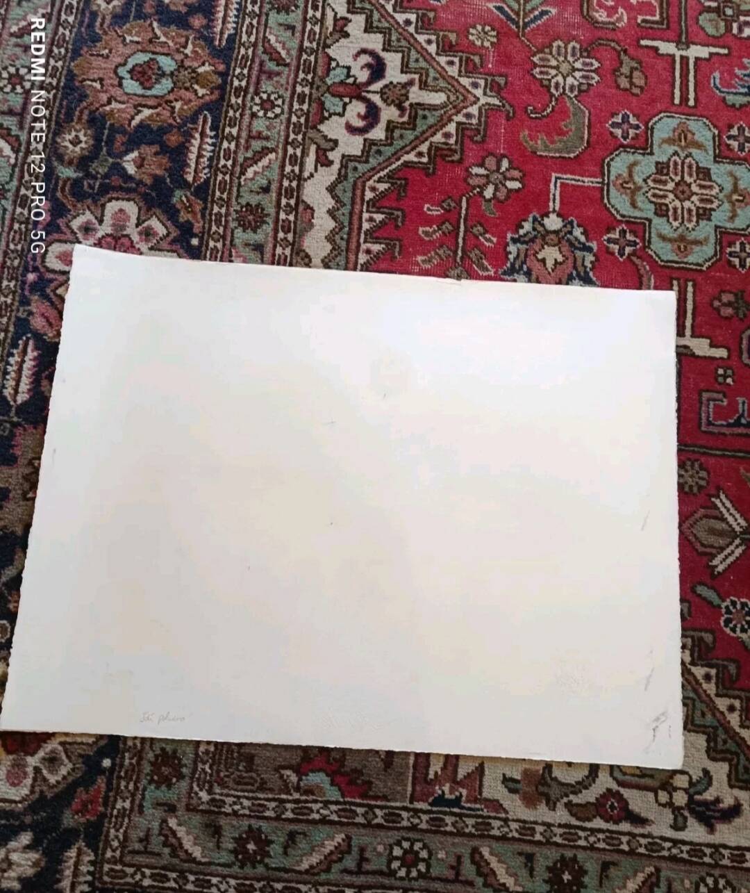 Lithograph José Palmeiro unsigned Spain Marina with boats 50x66 cm