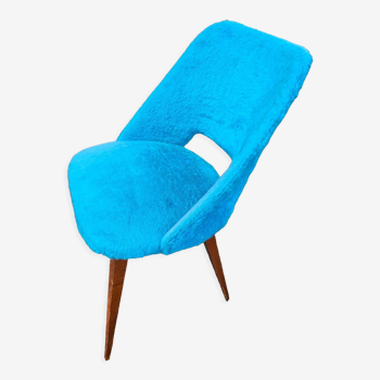 Chaise vintage bleu