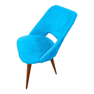 Chaise vintage bleu