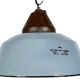 Industrial Grey Enamel and Cast Iron Pendant Light, 1960s