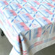 Art deco pattern linen tablecloth