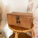 Antique solid pine chest - 41 x 25 x 20
