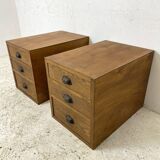 Pair of vintage 50's bedside tables