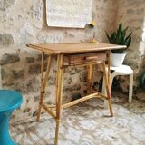 Vintage rattan desk from the 60s