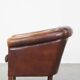 Vintage club armchair made of sheep leather