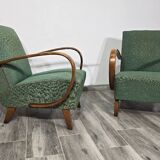Set of Vintage Armchairs by Jindrich Halabala, 1940s