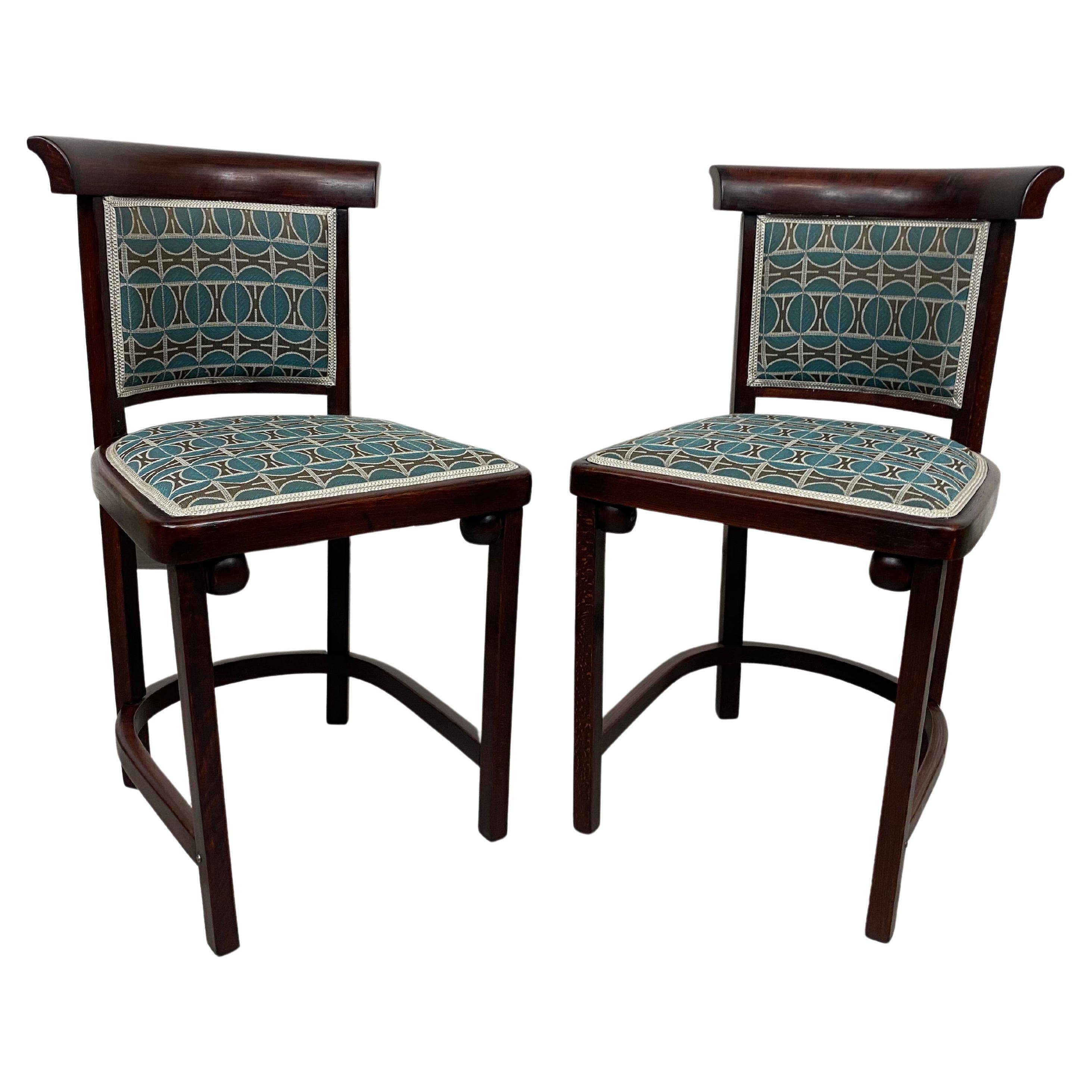 Armchair pair no. 423 by Josef Hoffmann for J&J Kohn