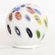 Vintage glass globe table lamp in millefiori style, 1990s.