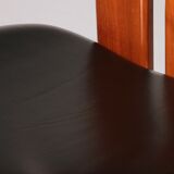 Mario Marenco Walnut Sapporo Dining Chairs for Mobilgirgi, 1970s