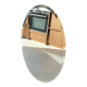 Grand miroir ovale vintage