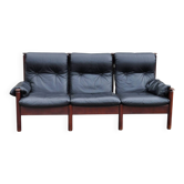 Banquette cuir noir