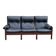 Banquette cuir noir