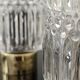 Pair of glass bedside lamps by Kamenicky Senov 1960