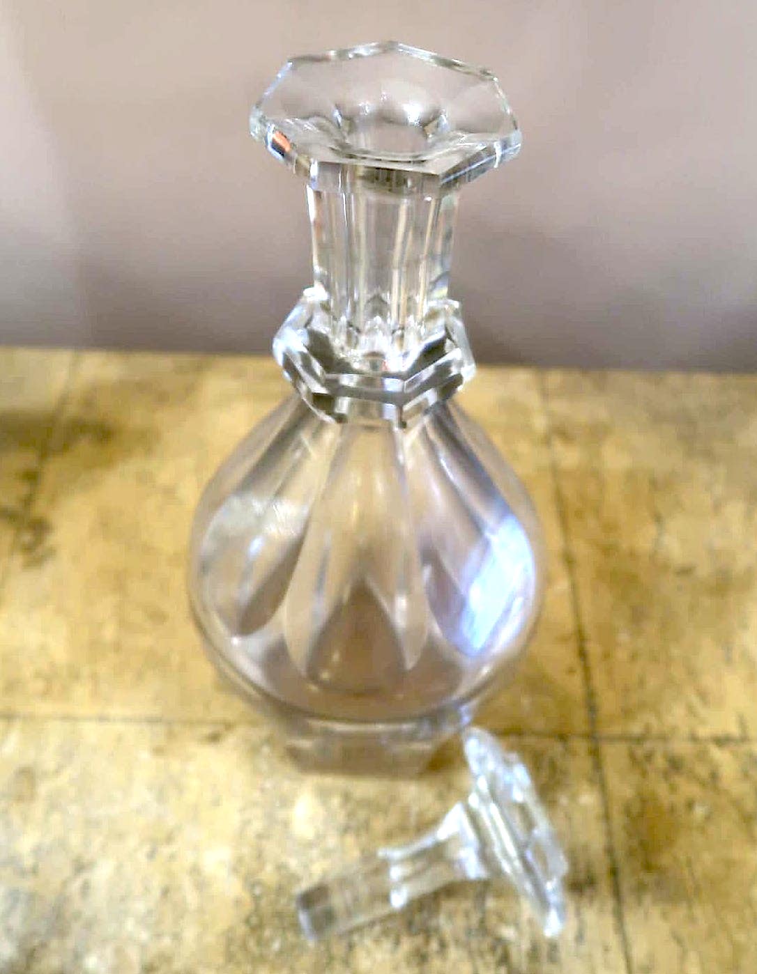 Pair of Baccarat carafes model Harcourt