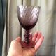 Suite of 12 purple wine glasses in hartzwiller crystal