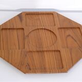 Karl Holmberg's vintage teak and glass tray