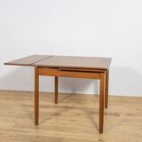 Mid-Century Square Extendable Teak Dining Table, Denmark, 1960s