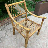 Rattan armchair