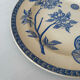 Old flat plate, light blue ironstone, daisy pattern | Fa